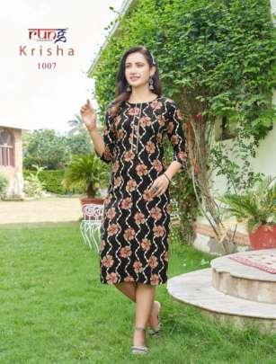 New Arrival By Rung Krishna Printed Rayon Kurtis