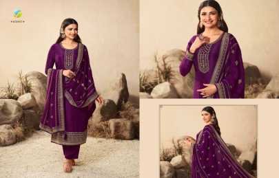 New Collection Geet 2 By Kaseesh Embroidery Dola Silk Dress Material