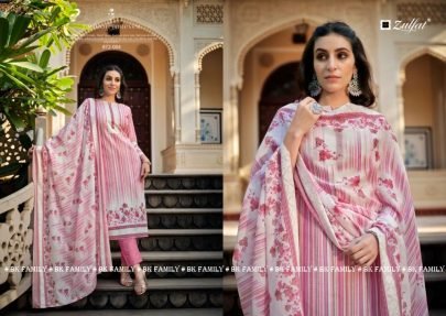 new collection zulfat kashish pure cotton dress material from fab funda