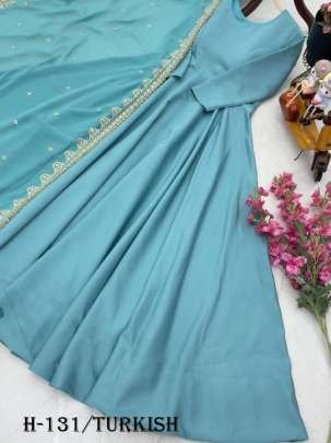 New French Anarkali Turkish Suit and Dupatta