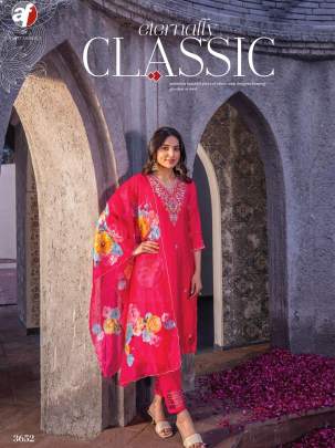 New Launched Anju Fabrics Mayra Vol 4 Modal Viscose Hand Work Readymade Suit 