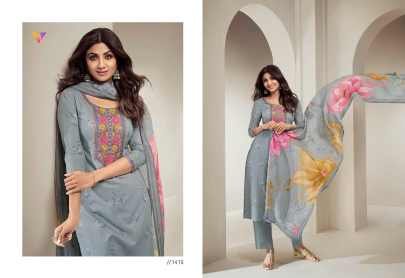 Newest Pure Cotton Digital Print Readymade Salwar Suit with Khatli Work