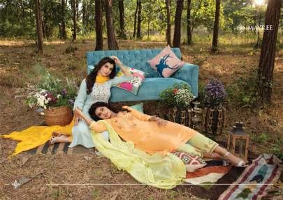 Ogaan Neck Work Straight Kurtis Cataloge By Mayree Brand