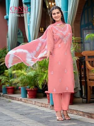 OLIVIA Premium Quality Mul Cotton Kurti Pant Set with Dupatta