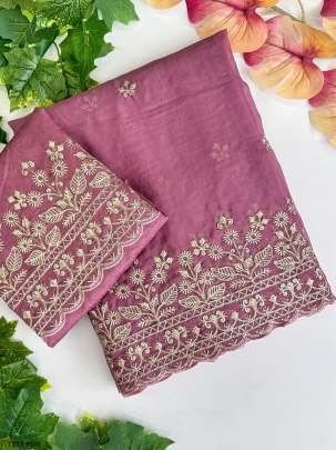 Pink Organza Silk Saree With Golden Jari Work