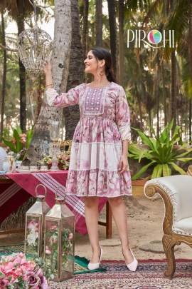 Pirohi Bawaal Pure Mul Printed Tunic Top