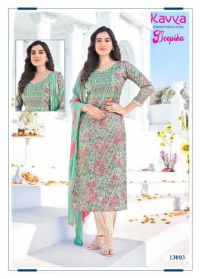 Kavya Deepika vol 13 Capsule Print Embroidered Neck Kurti  Bottom Set with Dupatta