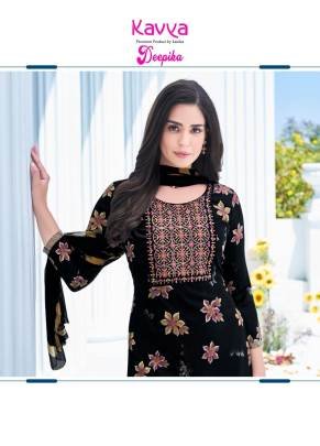 Kavya Deepika vol 13 Capsule Print Embroidered Neck Kurti  Bottom Set with Dupatta