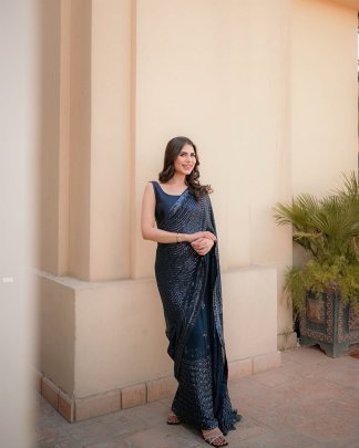 Presenting Premium Designer Black Saree 