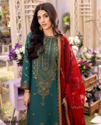 Pure Georgette Sequence Designer Rama Readymade Suit