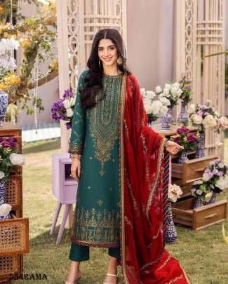 Pure Georgette Sequence Designer Rama Readymade Suit