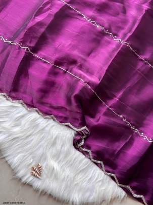 Purple Designer Handwork Jimmy Choo Saree