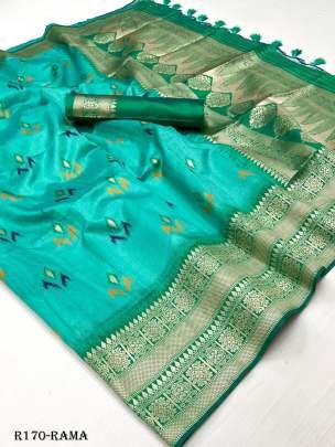 Rama Exclusive Handloom Weaving Silk Saree With Contrast Pallu