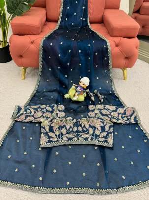 Rama Exclusive Heavy Look Jimmy Chu Saree With Sequence Work