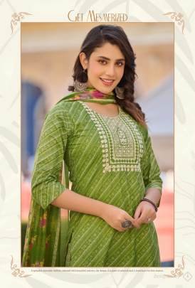 rangmaya simuni cotton kurti pant set with dupatta