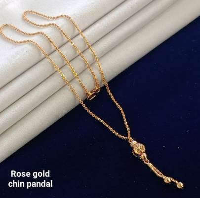 Rose Gold Chain Pendal Set