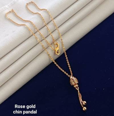 Rose Gold Chain Pendal Set