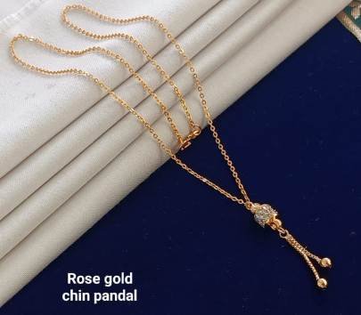 Rose Gold Chain Pendal Set