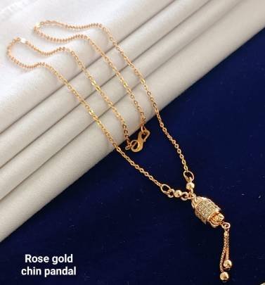 Rose Gold Chain Pendal Set