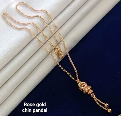 Rose Gold Chain Pendal Set