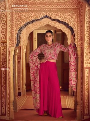 Sayuri Designer Present Pink Designer Indo-western Attire