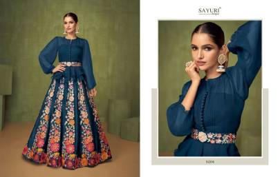 Sayuri Violet 5206 Fully Stitched Rama Georgette Suit with Skirt