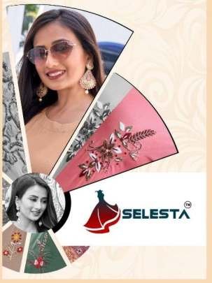 Selesta Kashis Embroidery Work Premium Crep Kurti Pant