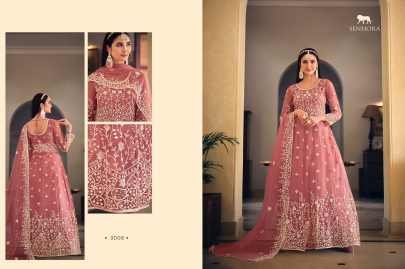 Senhora Presents Senhora Sarika Semi Stitch Net Gown Catalog