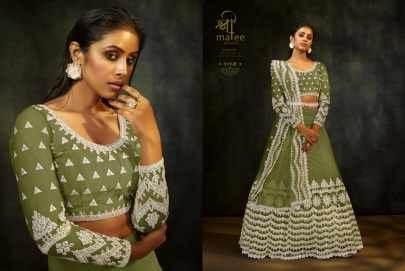 Shreematee Breeze 111 Embroidered with Sequence Thread Work Lehenga