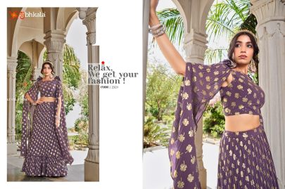 Shubhkala Present New Exclusive Foil Printed Stitched Lehenga Choli with Fancy Dupatta -2321