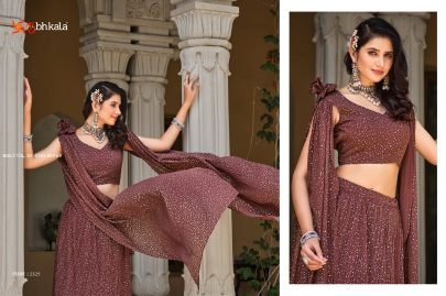 Shubhkala Present New Exclusive Foil Printed Stitched Lehenga Choli with Fancy Dupatta -2325