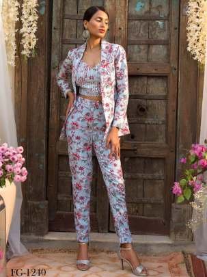 Sky Attractive and Uniqe Magic Cotton Cord Set With Jacket