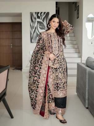 Special Eid Collection Heavy Faux Georgette Pakistani Suits With Palazzo