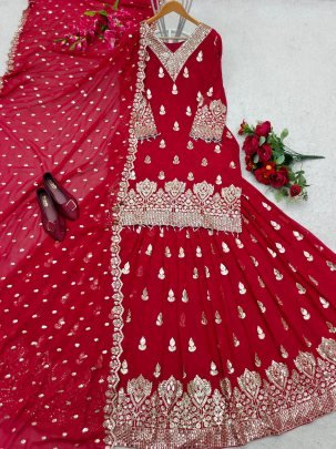 Stunning Red Lehenga Top Set   Perfect for weddings