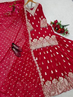 Stunning Red Lehenga Top Set   Perfect for weddings