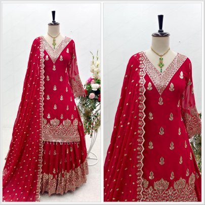 Stunning Red Lehenga Top Set   Perfect for weddings