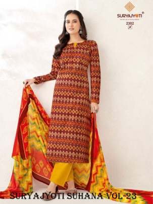 Suryajyoti Suhana Vol 23 Cotton Dress Material