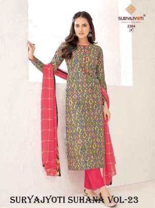 Suryajyoti Suhana Vol 23 Cotton Dress Material