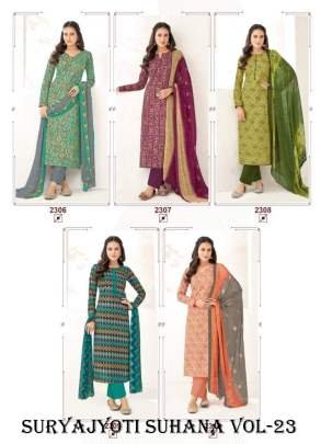 Suryajyoti Suhana Vol 23 Cotton Dress Material