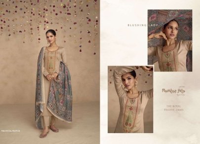 The Royal Festive By Mumtaz Arts Jam Satin Embroidery Dress Material