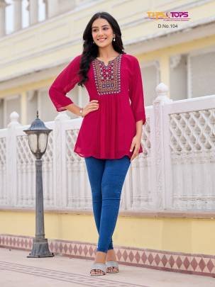 tips and tops glamour vol 1 western georgette tunic tops by fab funda