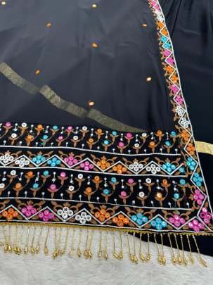 Traditional Gujarati Black Chaniya Choli