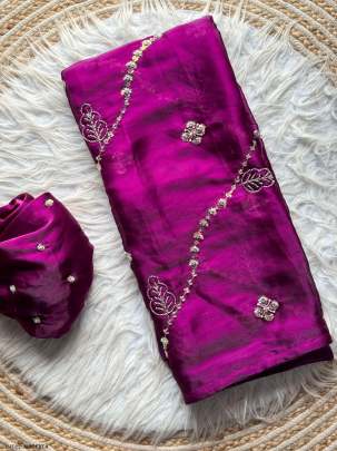 Trending Magenta  Jimmy Choo Handwork Saree