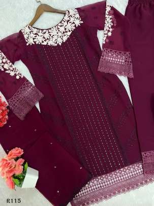 Trending Sequence Readymade Designer Suits With Pent And Georgette Dupatta