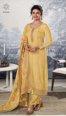 Trendy Kuleesh Sanaya Vol 2 Jacquard Suit From Fab Funda