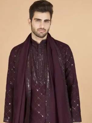 Vastra Mantra Viscose Slik Mens Kurta With Dupatta Cataloge By Shubhvastra