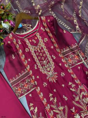 Wedding Trending Sequence Embroidery Suits