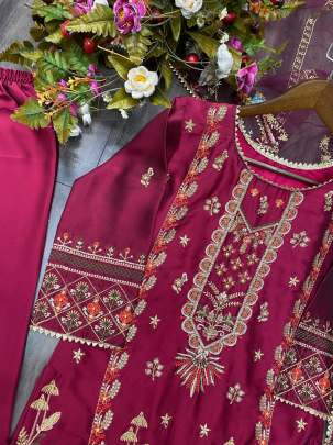 Wedding Trending Sequence Embroidery Suits