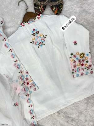 Western Style Thread And Sequence Work Blazer And Koti Lehenga Choli