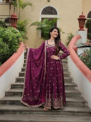 Wine Exclusive Premium Designer Readymade Top Sharara Suits With Fancy Dupatta